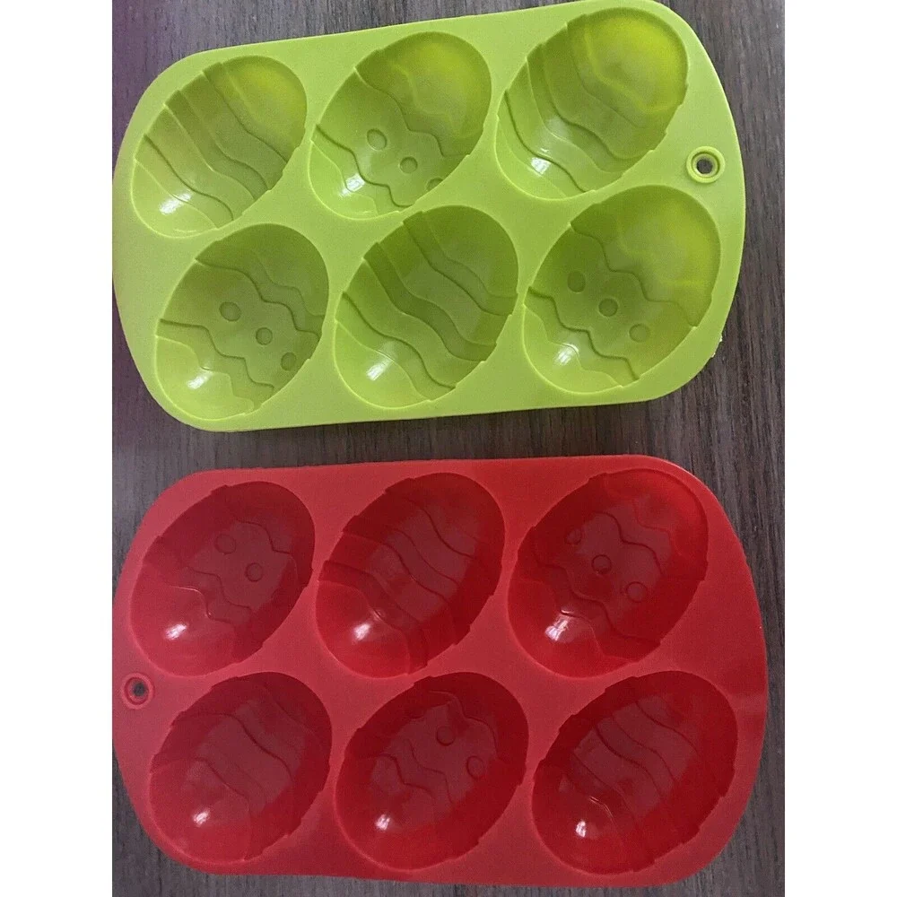 Easter Egg Bunny Cake Baking Fondant Chocolate Gummy Silicone Mold Set of 4